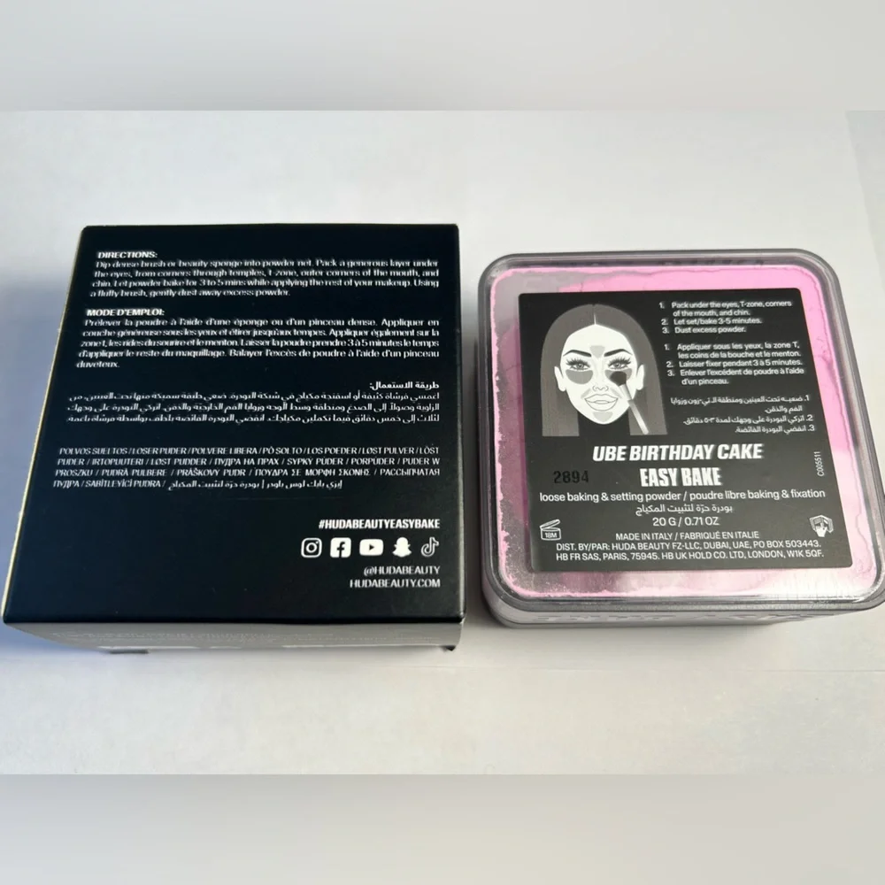 NWT🌷HUDA Easy Bake Blurring Loose Baking & Setting Powder in Ube Birthday Cake